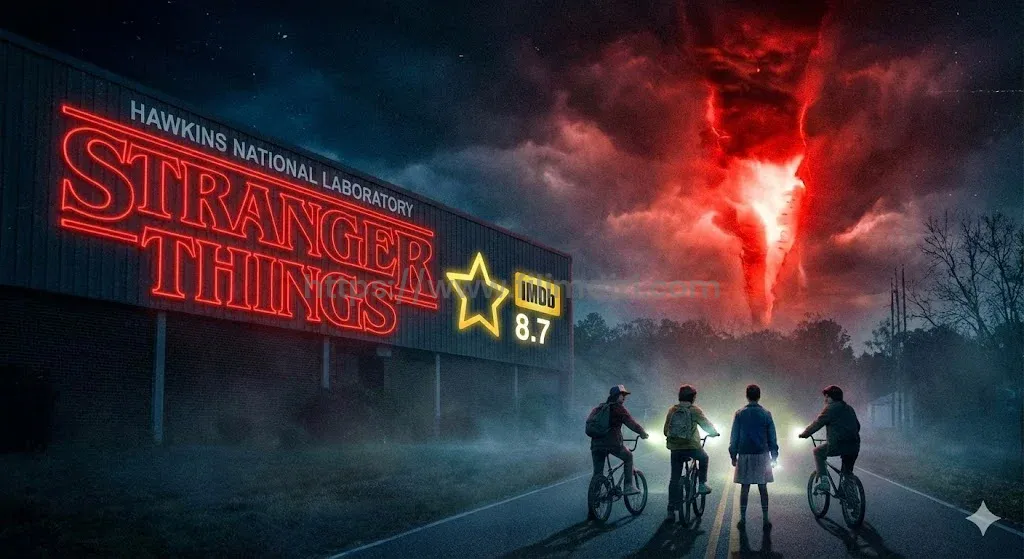 Stranger Things ⭐ IMDb 8.7, gizem dolu atmosferi, ikonik karakterleri ve sürükleyici hikâyesiyle dünya çapında en çok izlenen ve tavsiye edilen Netflix dizileri arasında yer alıyor.
